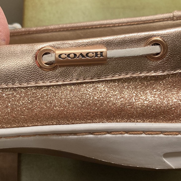 Coach Metallic Gold Loafers 👞 - Picture 11 of 11